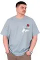 Big Size Mens Tshirt Blue U25032