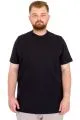 Büyük Beden Erkek T-Shirt Bisiklet Yaka Dore U25034 Lacivert
