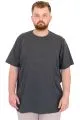 Büyük Beden Erkek T-Shirt Bisiklet Yaka U25035 Antrasit