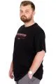 Plus Size Men's T-Shirt Crew Neck BOSTON U25037 Black