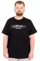 Büyük Beden Erkek T-Shirt Bisiklet Yaka ORIGINALS U25038 Siyah