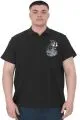 Büyük Beden Erkek T-Shirt Polo Sail Boat U25302 Siyah