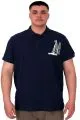 Büyük Beden Erkek T-Shirt Polo Sea Bound U25303 Indigo