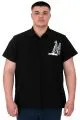 Büyük Beden Erkek T-Shirt Polo Sea Bound U25303 Siyah