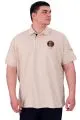 Big Size Mens Tshirt Beige U25306
