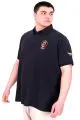 Büyük Beden Erkek T-Shirt Pike Polo Yaka U25306 Lacivert