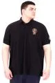 Big Size Mens Tshirt Black U25306