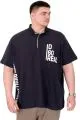 Büyük Beden Erkek T-Shirt Polo Yaka REAL U25309 Lacivert