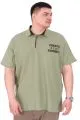 Büyük Beden Erkek T-Shirt Polo Yaka YOURSELF U25310 Çağla