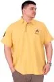 Big Size Mens Tshirt Mustard U25311