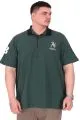 Büyük Beden Erkek T-Shirt Polo Yaka Nakış Detaylı U25311 Nefti