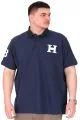 Büyük Beden Erkek T-Shirt Polo Yaka H BROUDED U25312 İndigo