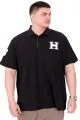 Büyük Beden Erkek T-Shirt Polo Yaka H BROUDED U25312 Siyah