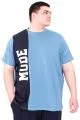 Big Size Mens Tshirt Blue U25501