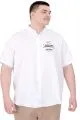 Big Size Mens Gabardin Shirt Everyday Essentials U25602 White