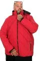 Plus Size Mens Winter Coat u25701 BURGUNDY