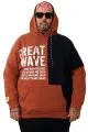 Erkek Sweatshirt Kapsonlu Great Wave  U25805