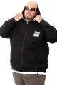 Plus Size Mens Sweatshirt u25808 BLACK