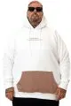 Battal Erkek Sweatshirt Echoes Parçalı U25813