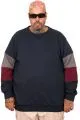 Büyük Beden Parçalı Bis Yaka Sweatshirt U25817