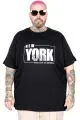 Big Size New York Tshirt 26119 BLACK