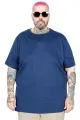 Büyük Beden Erkek T-Shirt Basic 20031 İndigo [product_color]