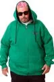 Büyük Beden Erkek Kapüşonlu Fermuarlı Sweatshirt U25803 Benetton